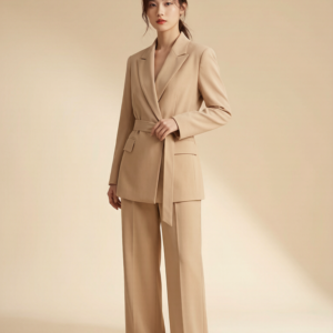 AURORA Minimalist Belted Suit 穿搭灵感搭配图 设计感女装 | Styling inspiration outfit idea minimalist designer dress