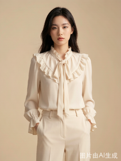 Ruffle Collar Tie Set