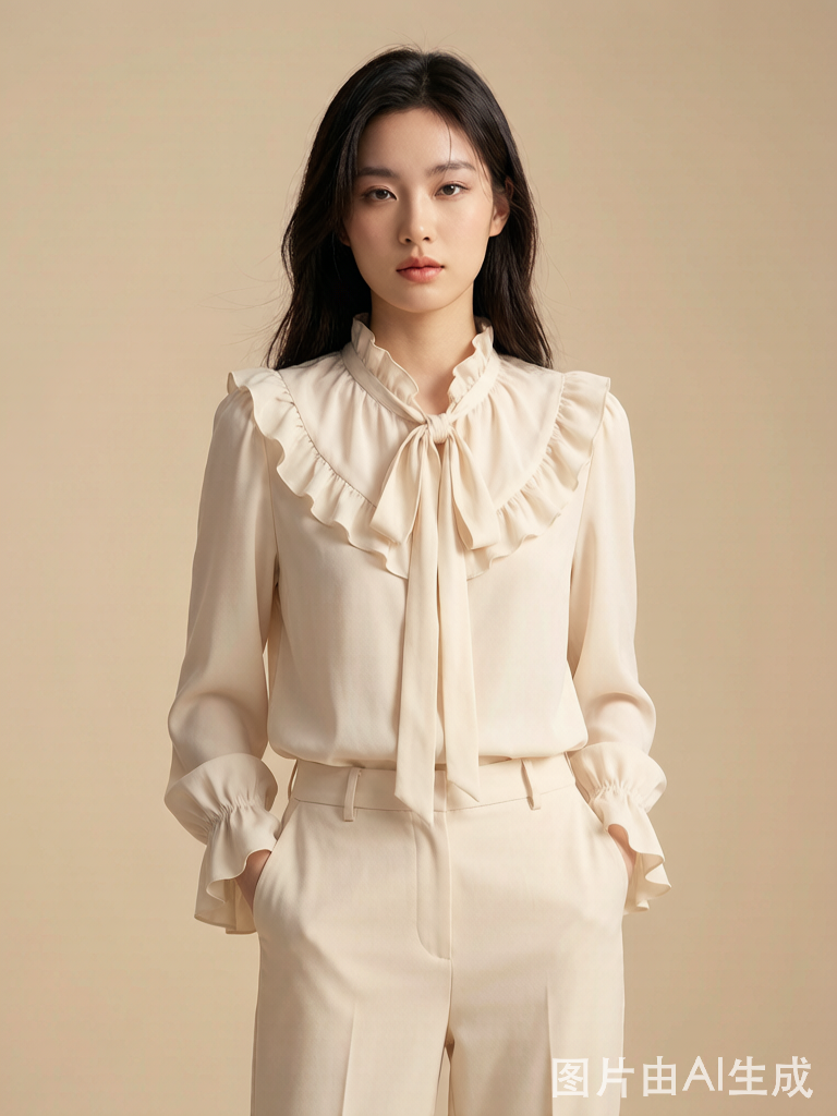 Ruffle Collar Tie Set