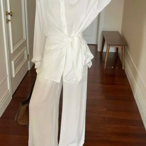 Tie-Waist Tencel Linen Relaxed Set