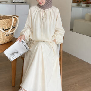 AURORA Flowy Tie Long Skirt Set 穿搭灵感搭配图 设计感女装 | Styling inspiration outfit idea minimalist designer dress